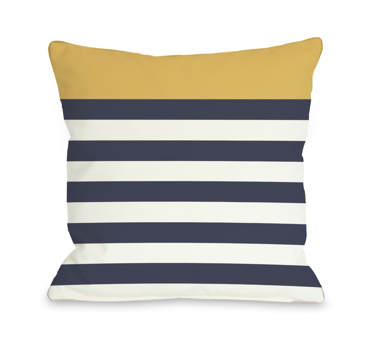 70736pl16o 16 X 16 In. Nautical Stripes Pillow Outdoor, Mimosa