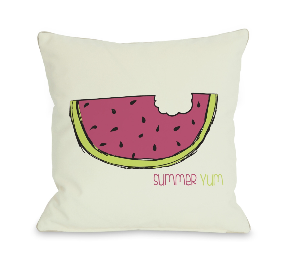 70829pl16o 16 X 16 In. Summer Yum Watermelon Pillow Outdoor
