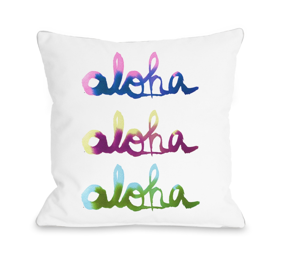 72909pl16o 16 X 16 In. Aloha Outdoor Pillow By Judit Garcia Talvera, White & Multicolor