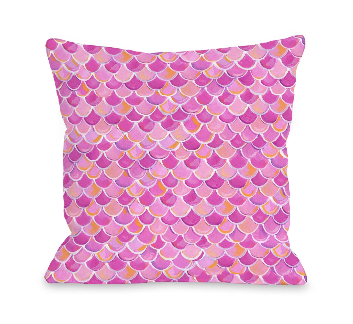 73209pl16 16 X 16 In. Love From Nyc 13 Scale Pattern Pillow By Pinklight Studio April Heather Art - Pink & Multicolor