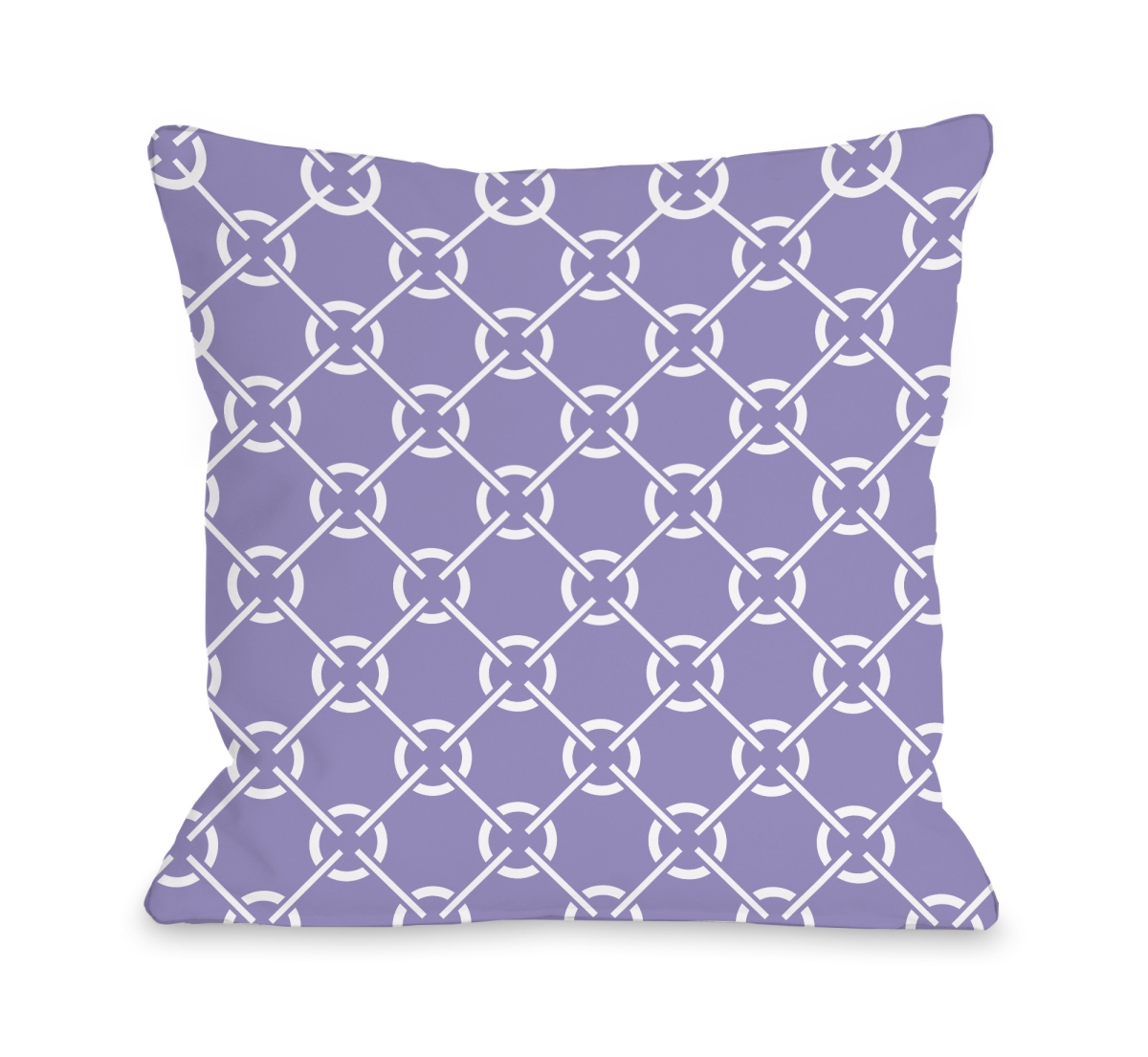 16 X 16 In. Ceciles Circles Pillow, Violet & Tulip