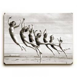 0003-2022-31 25 X 34 In. Dancers Trained By Lillian Newman Planked Wood Wall Decor By Underwood Photo Archive
