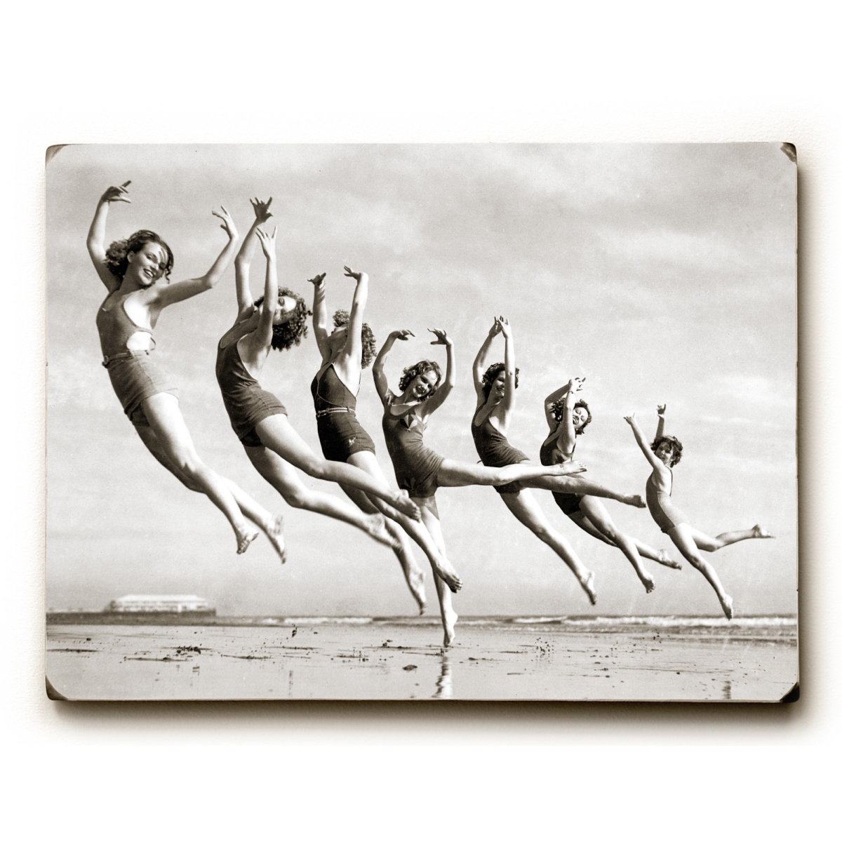 0003-2022-25 9 X 12 In. Dancers Trained By Lillian Newman Solid Wood Wall Decor By Underwood Photo Archive
