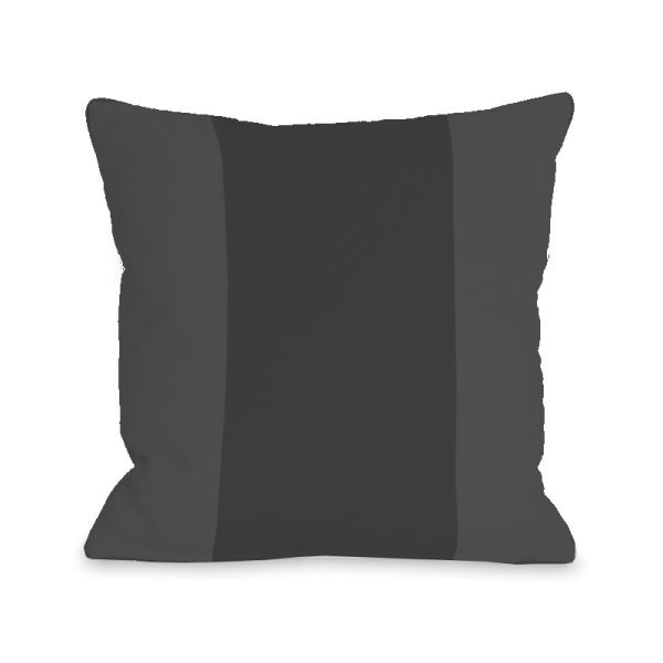 74668pl16 16 X 16 In. Color Block Charcoal Pillow, Charcoal