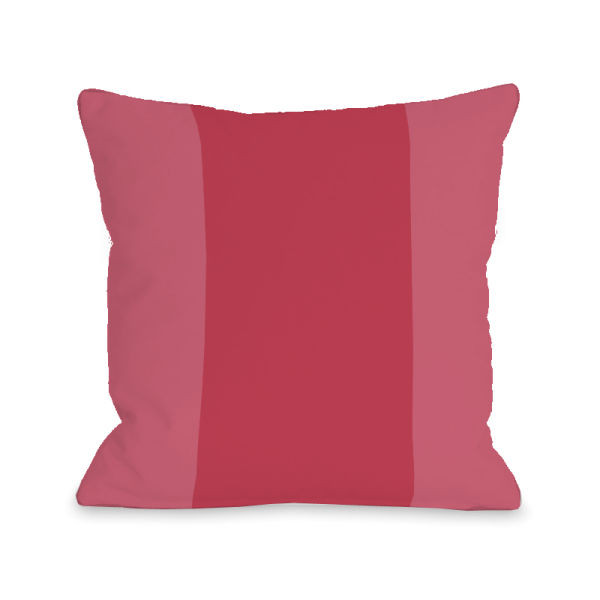 74672pl16 16 X 16 In. Color Block Rose Pillow, Rose