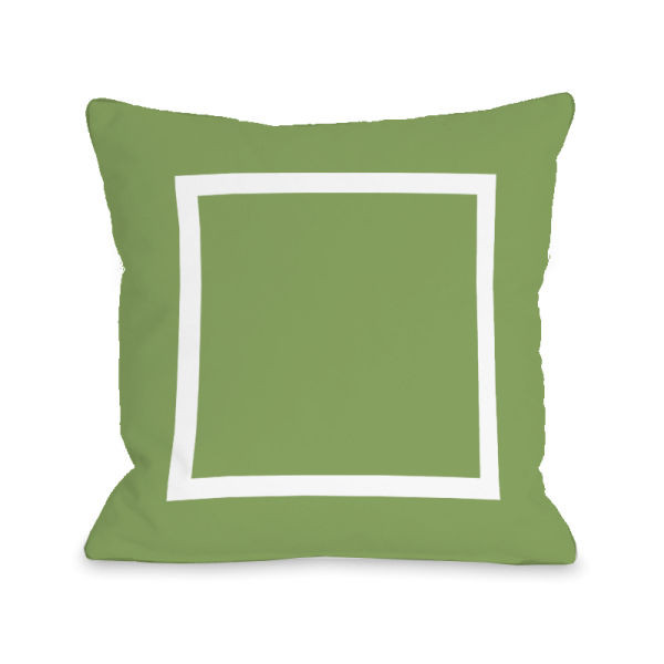 74687pl16 16 X 16 In. Open Box Olive Pillow, Olive