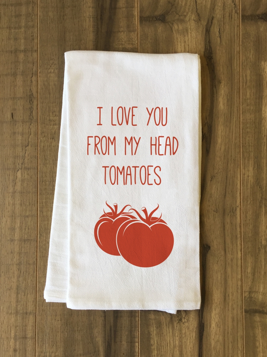 75102tw Head Tomatoes Tea Towel - Red