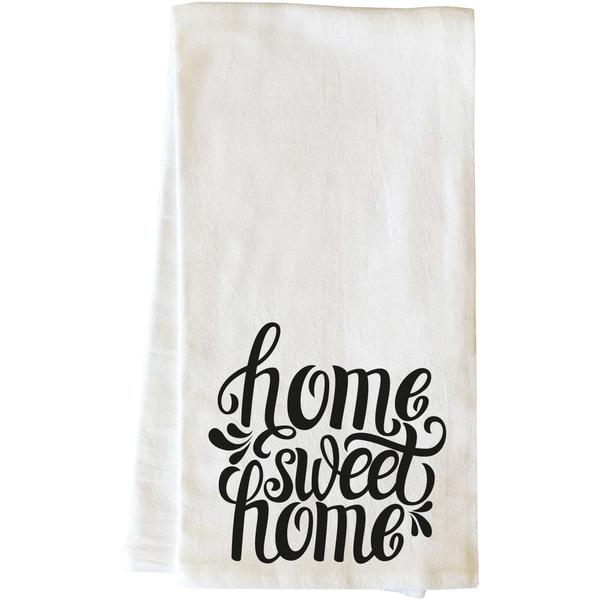 75136tw Home Sweet Home Tea Towel - Black