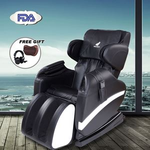 Cb19807 Electronic Full Body Shiatsu Massage Chair Recliner With Heat Stretched And Foot Rest Zero Gravity - Black