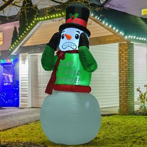 Cb19849 7 Ft. Christmas Decor Inflatable Snowman