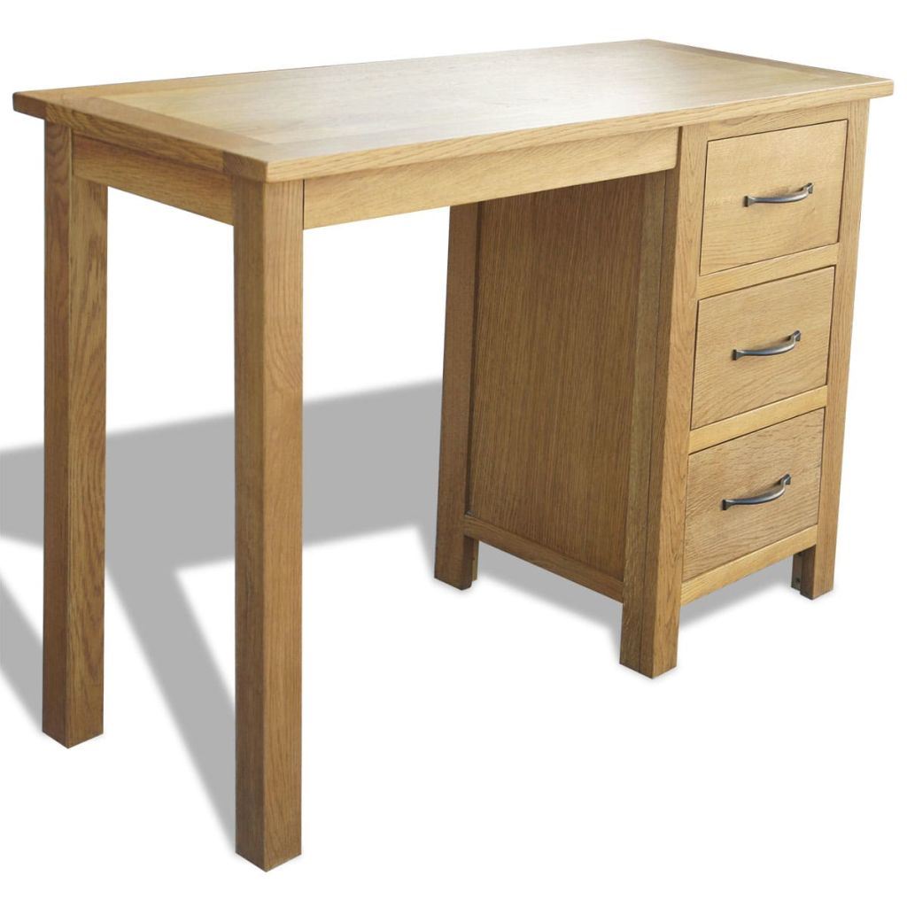 Cb20646 41 In. Desk With 3 Drawers, Oak