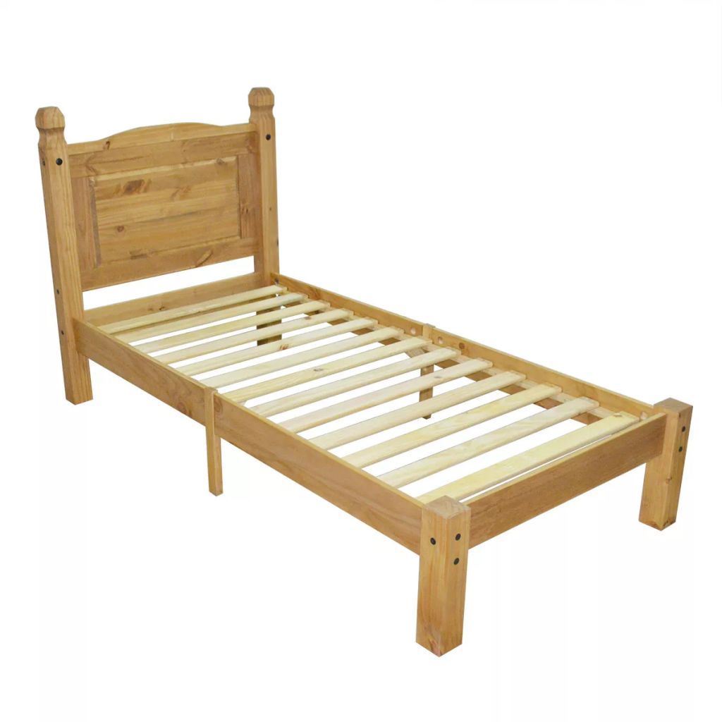 Online Gym Shop Cb20336 35 Ft. Range Mexican Pine Corona Wooden Bed Frame