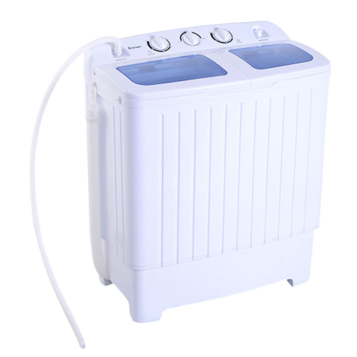 Online Gym Shop Cb16964 Portable Mini Compact Washer Machine Washer Spin Dryer Twin Tub - 11 Lbs