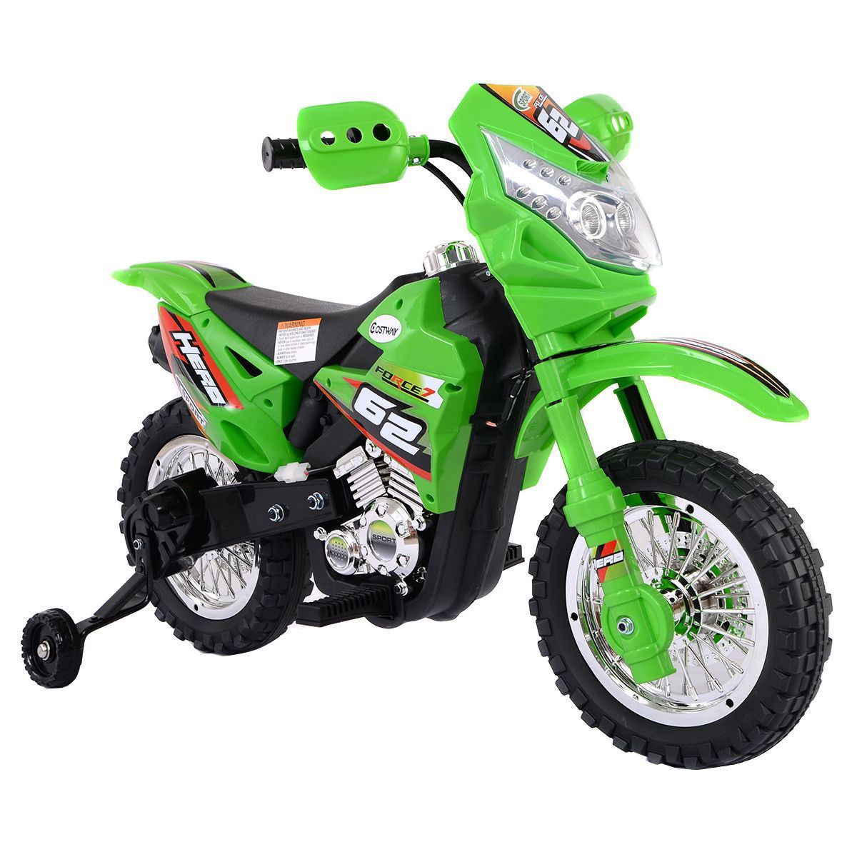 Online Gym Shop Cb16969 Kids Baby Ride On Motorcycle With Training Wheel 6v Battery Powered Electric