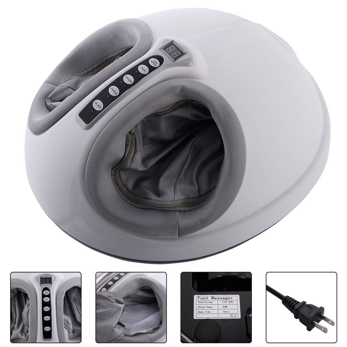 Online Gym Shop Cb17021 Foot Massager Shiatsu Heat Rolling Kneading With Led Display
