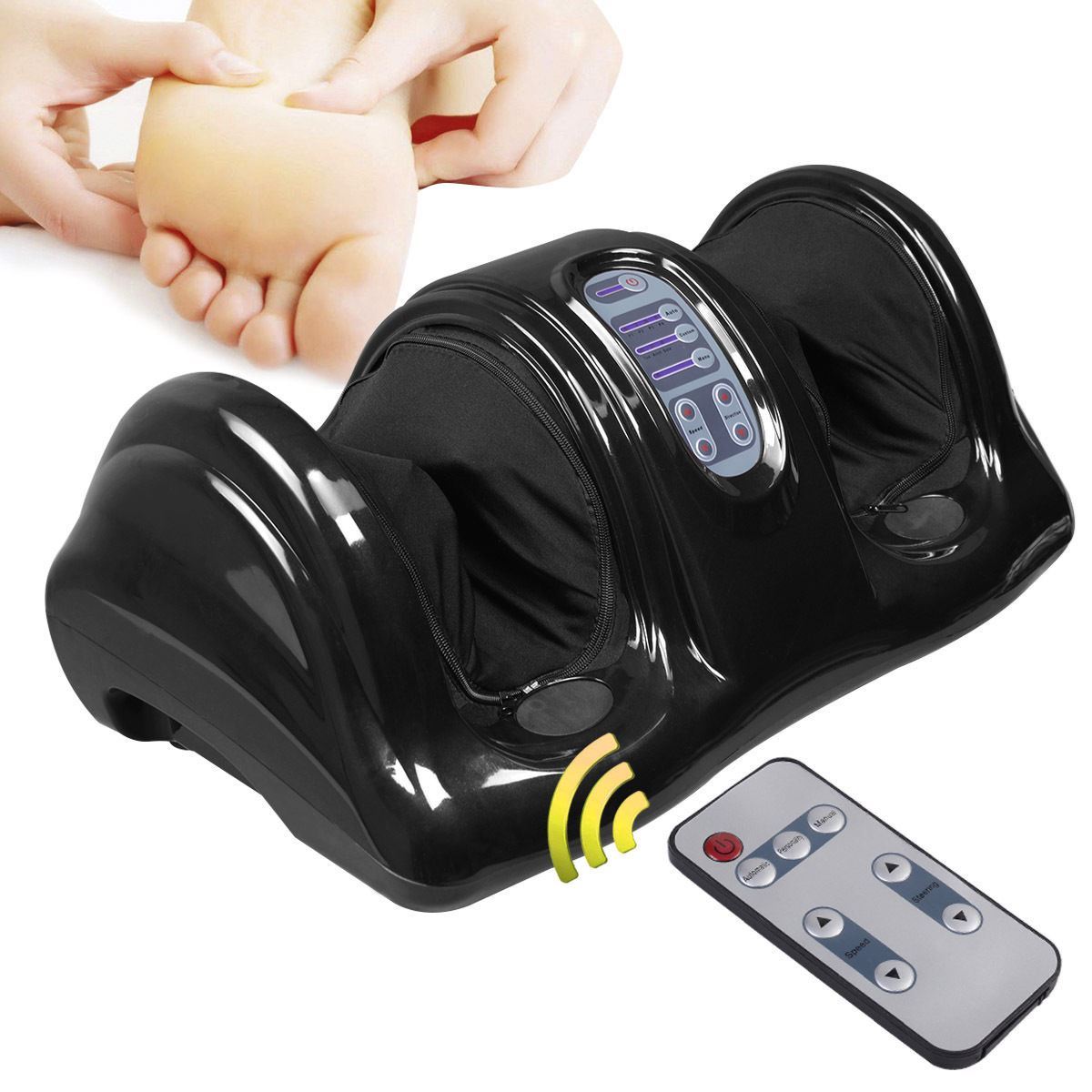 Cb16592 Foot Massager Shiatsu With Remote, Black