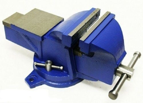 Cb17225 4 In. Bench Vise With Anvil Swivel Locking Base Tabletop Clamp Heavy Duty Steel