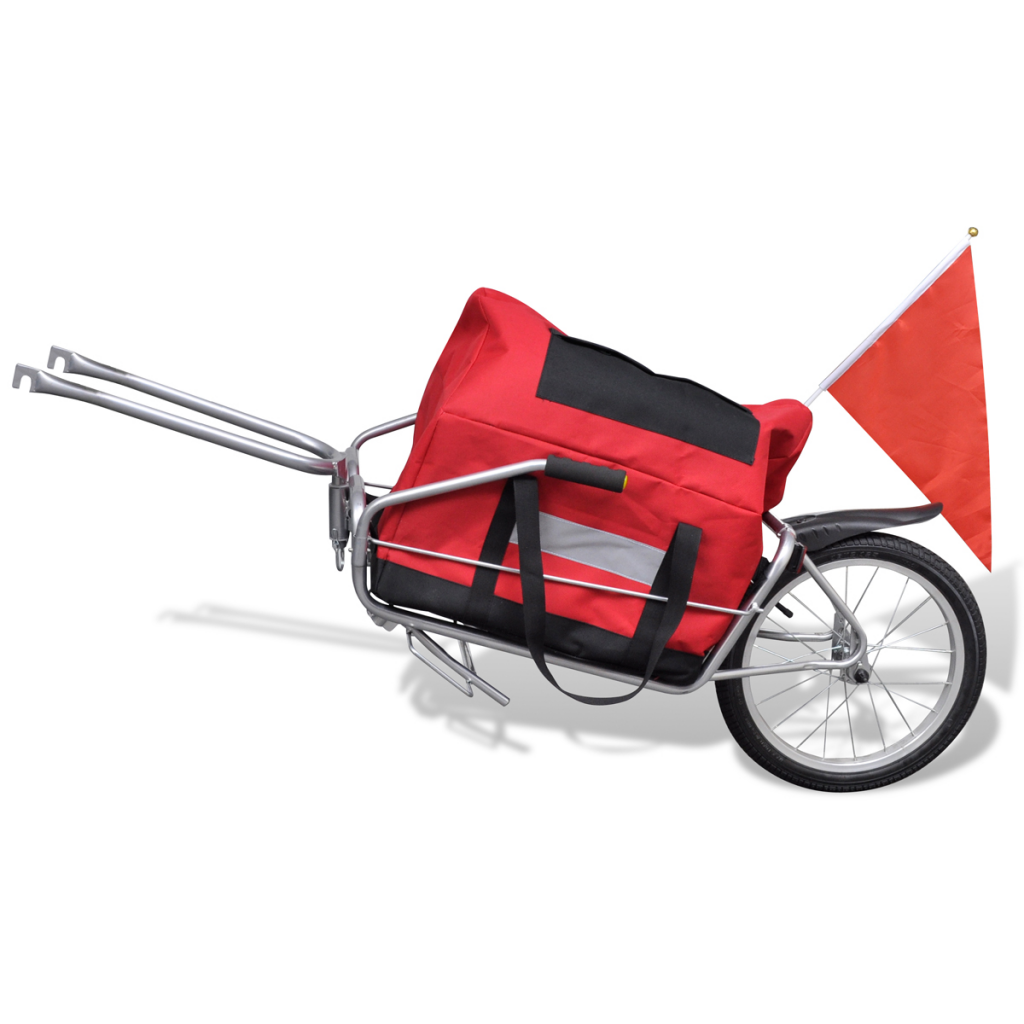 Online Gym Shop Cb19081 Bicycle Cargo Trailer One-wheel With Storage Bag