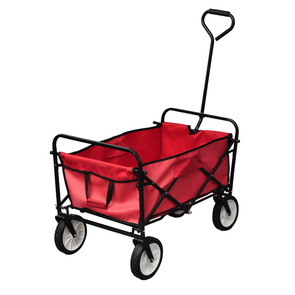 Online Gym Shop Cb18526 Foldable Wagon Utility Cart