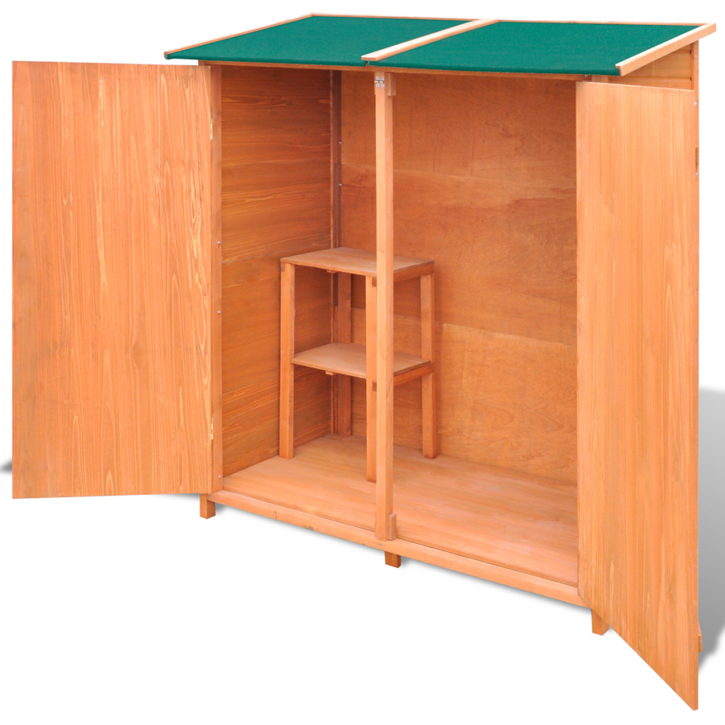 Online Gym Shop Cb17601 Wooden Garden Tool Shed Storage Room - Large