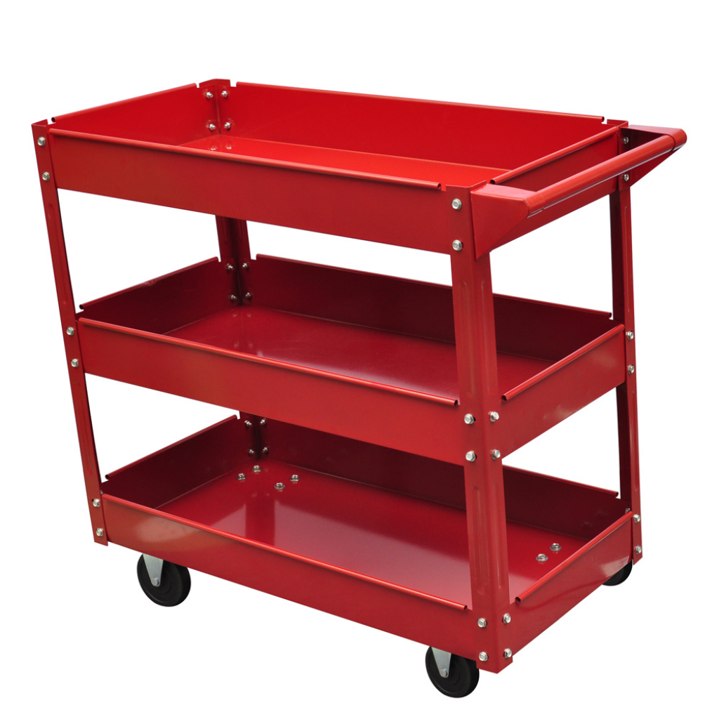 Cb17308 Workshop Tool Trolley Cart 3 Shelves