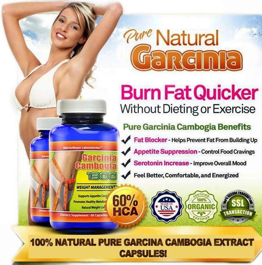 Cb19130 Garcinia Cambogia Extract 60 Percent Hca Weight Loss Fat Burner Diet Pills - 2 Bottles