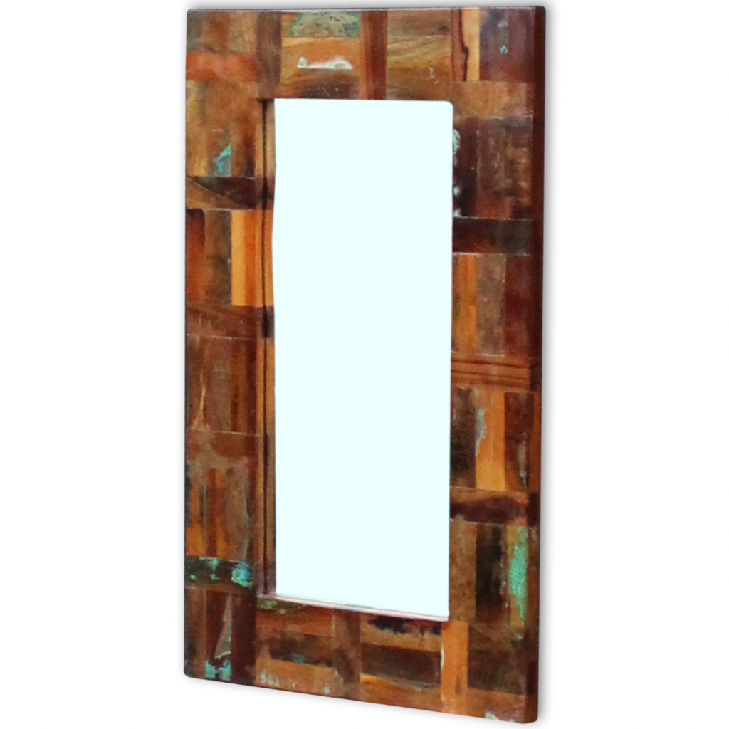 Cb19596 Solid Reclaimed Wood Mirror - 31.5 X 19.7 In.