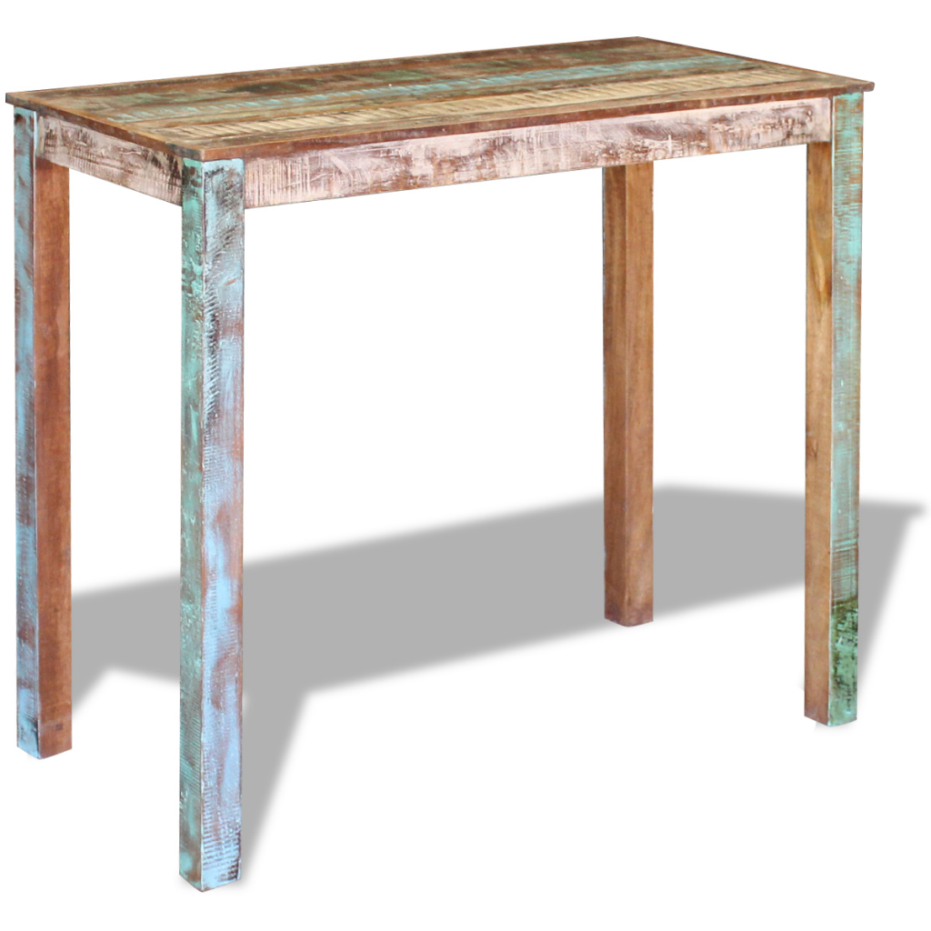Cb19638 Solid Reclaimed Wood Bar Table - 45.3 X 23.6 X 42 In.