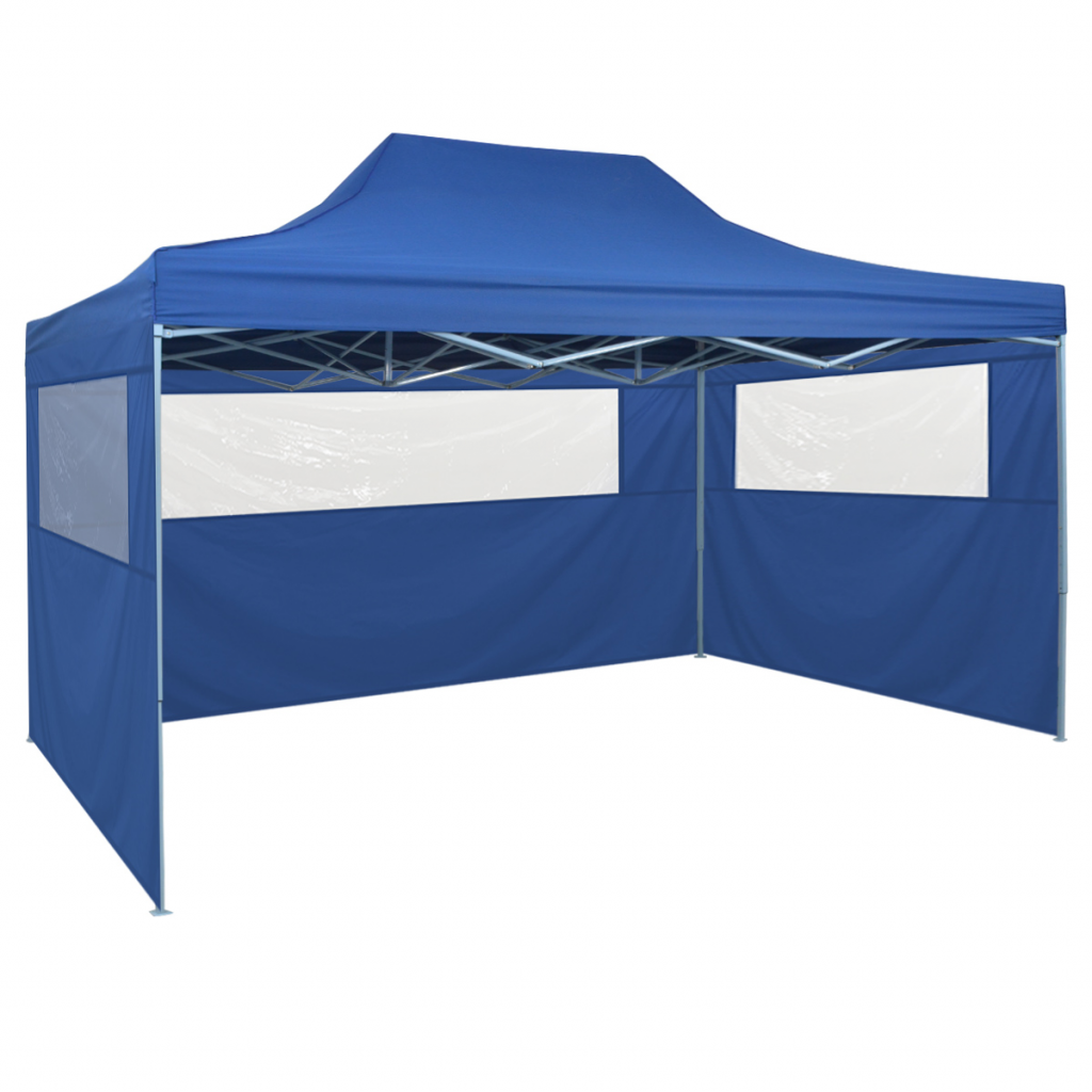 Cb19244 9.8 X 14.8 Ft. Pop-up Marquee With 4 Side Walls, Blue
