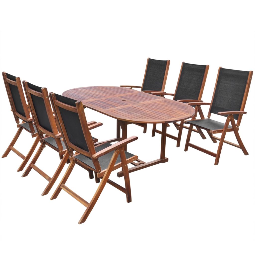 Cb18772 Outdoor Furniture Folding Dining Set Acacia Wood