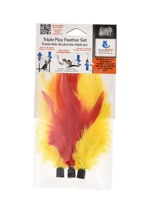9035303 Ek Qc Triple Play Feather Set Toys, Multi Color - 9 Total