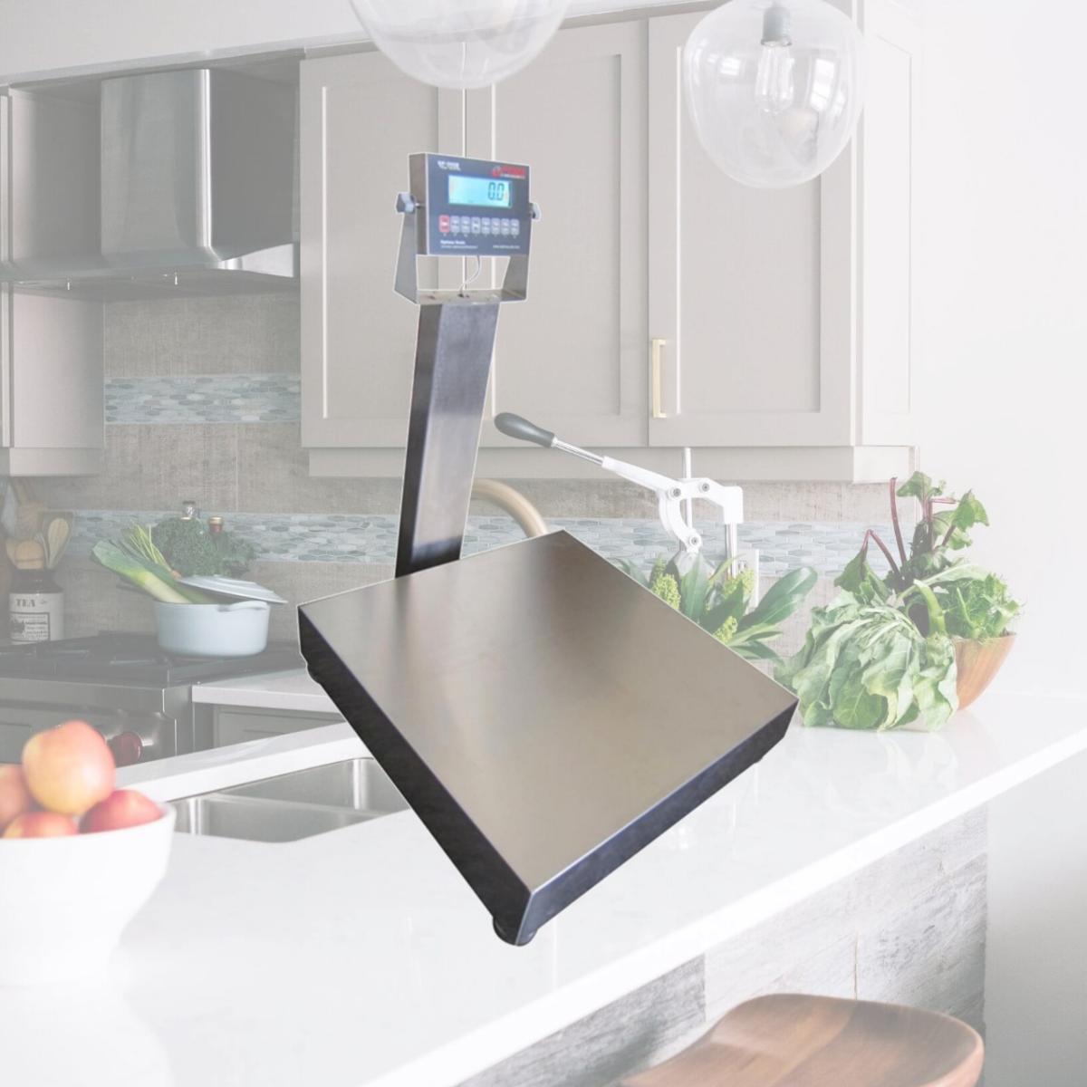 Picture of Optima Scales OP-915SS-1616-300 NTEP Stainless Steel Waterproof Bench Scale - 16 x 16 in.- 300 x 0.05 lb.