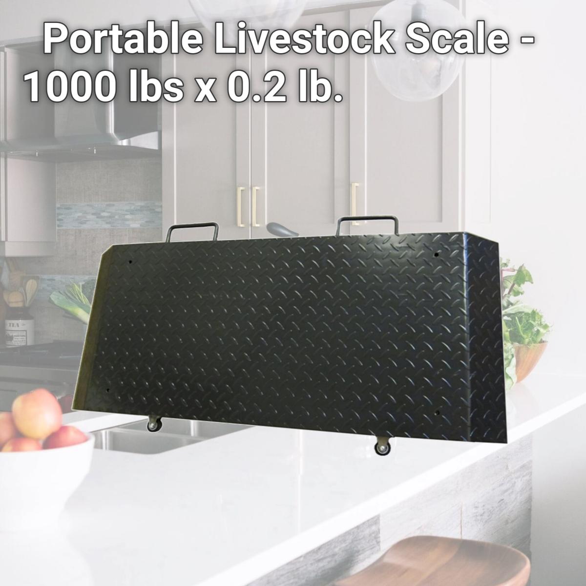 Picture of Optima Scales OP-920-1000 Portable Livestock Scale - 1000 lbs x 0.2 lb.
