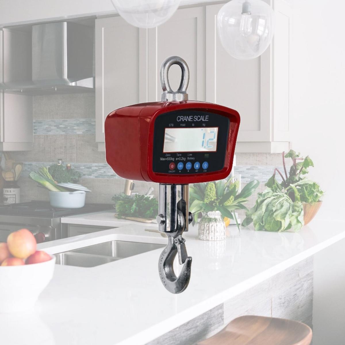 Picture of Optima Scales OP-924B-500 General Purpose Crane Scale - 500 lbs x 0.2 lb. LCD Display