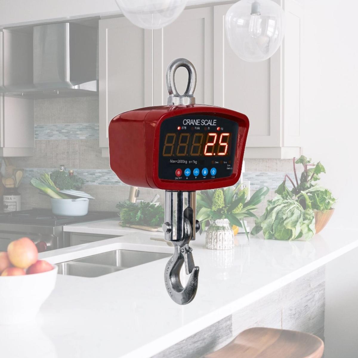 Picture of Optima Scales OP-924A-1500 General Purpose Crane Scale - 1500 lbs x 0.5 lb. LED Display