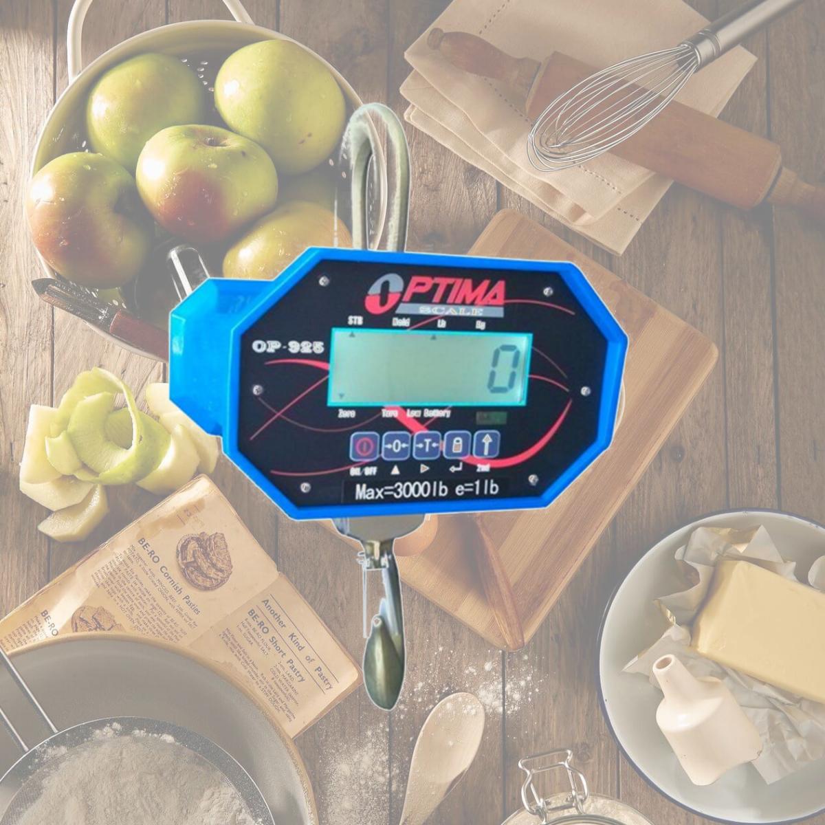 Picture of Optima Scales OP-925B-10000 Heavy-Duty Crane Scale - 10000 lbs x 5 lb. LCD Display