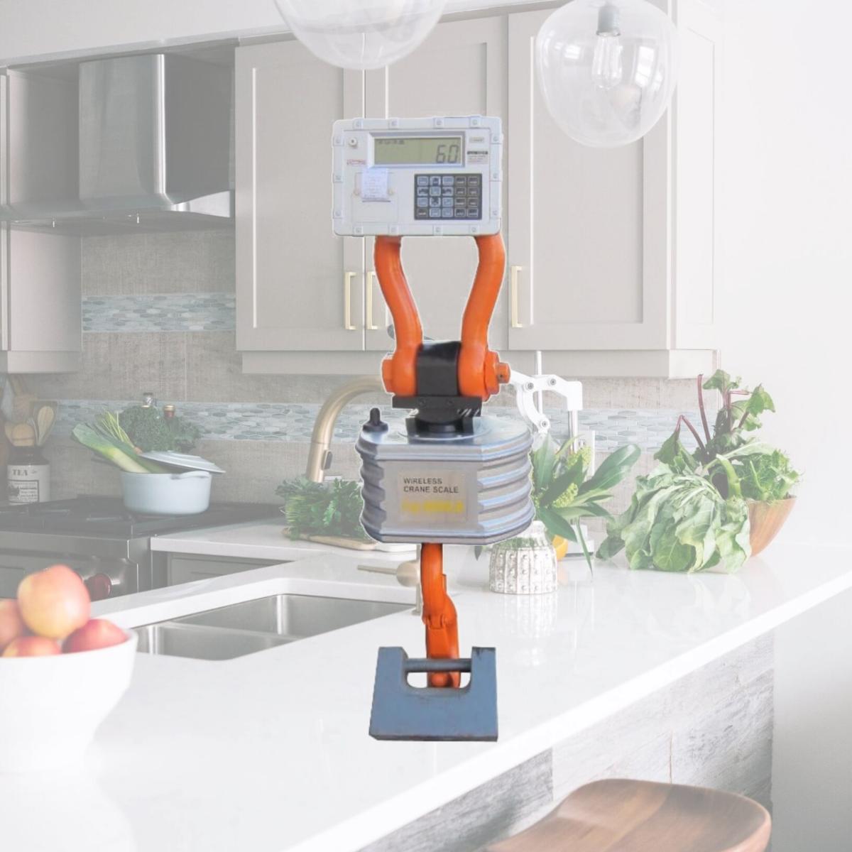 Picture of Optima Scales OP-925-W-100000 Heavy-Duty Crane Scale with Wireless Controller - 100-000 lbs x 50 lb.