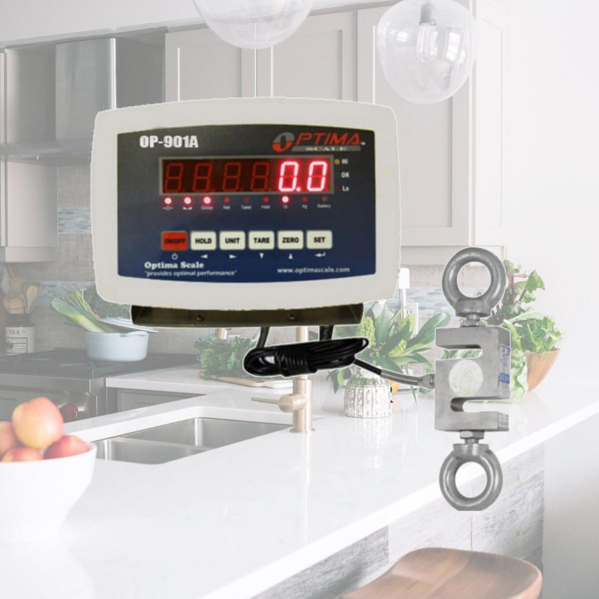 Picture of Optima Scales OP-926-200 Hanging Scale - 200 lbs x 0.05 lb.