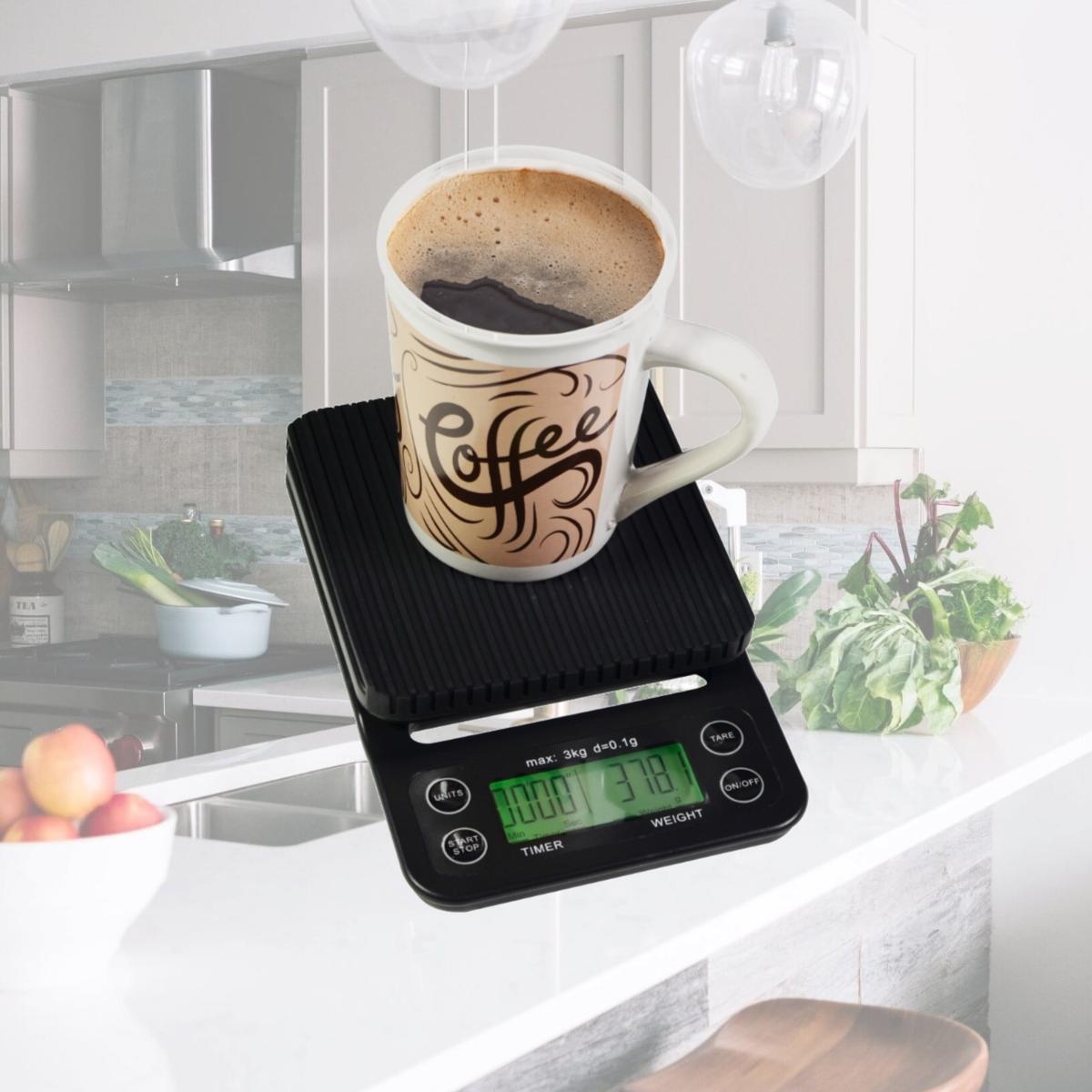 Picture of Optima Home Scales JA-3001 Java Kitchen Weight Scale, Black