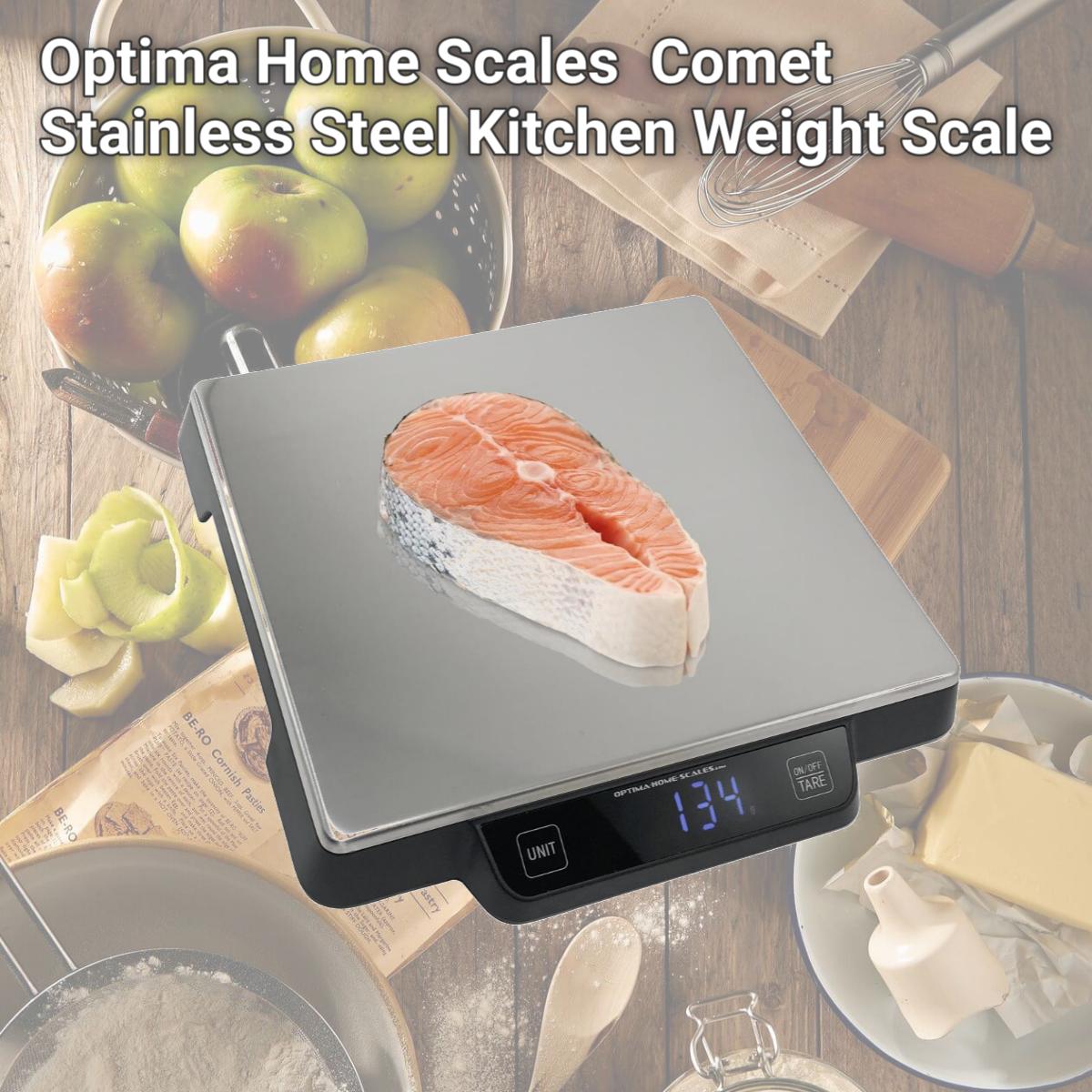 Picture of Optima Home Scales CO-15000 Comet Stainless Steel Kitchen Weight Scale