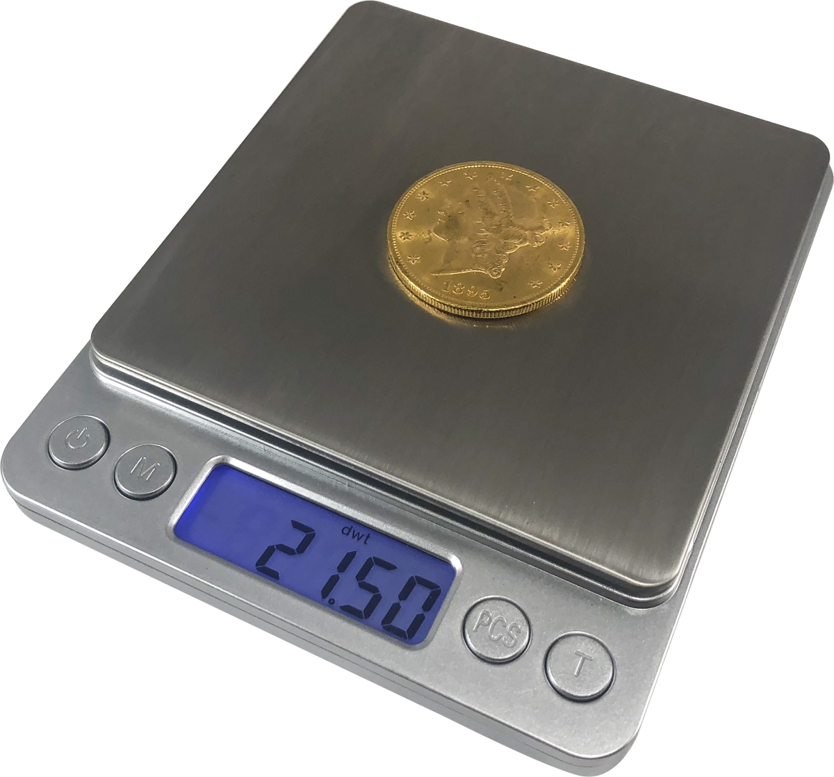Optima Home Scales Ti-2001 Titanium Stainless Steel Platform Large Pocket Scale - 2000 X 0.01 G