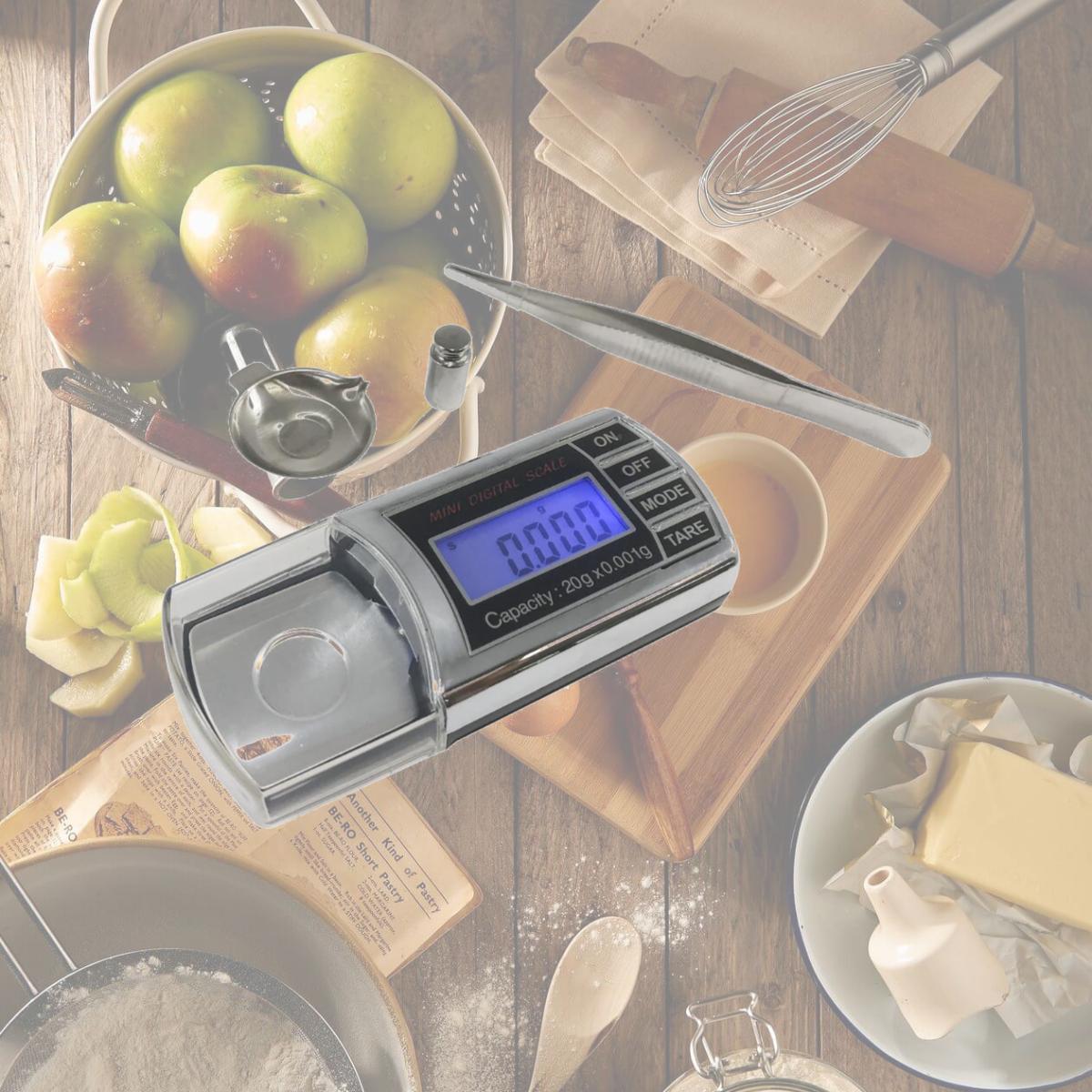 Picture of Optima Home Scales BL-23 Bullet Milligram Scale in Jewelry Box, Black & Silver