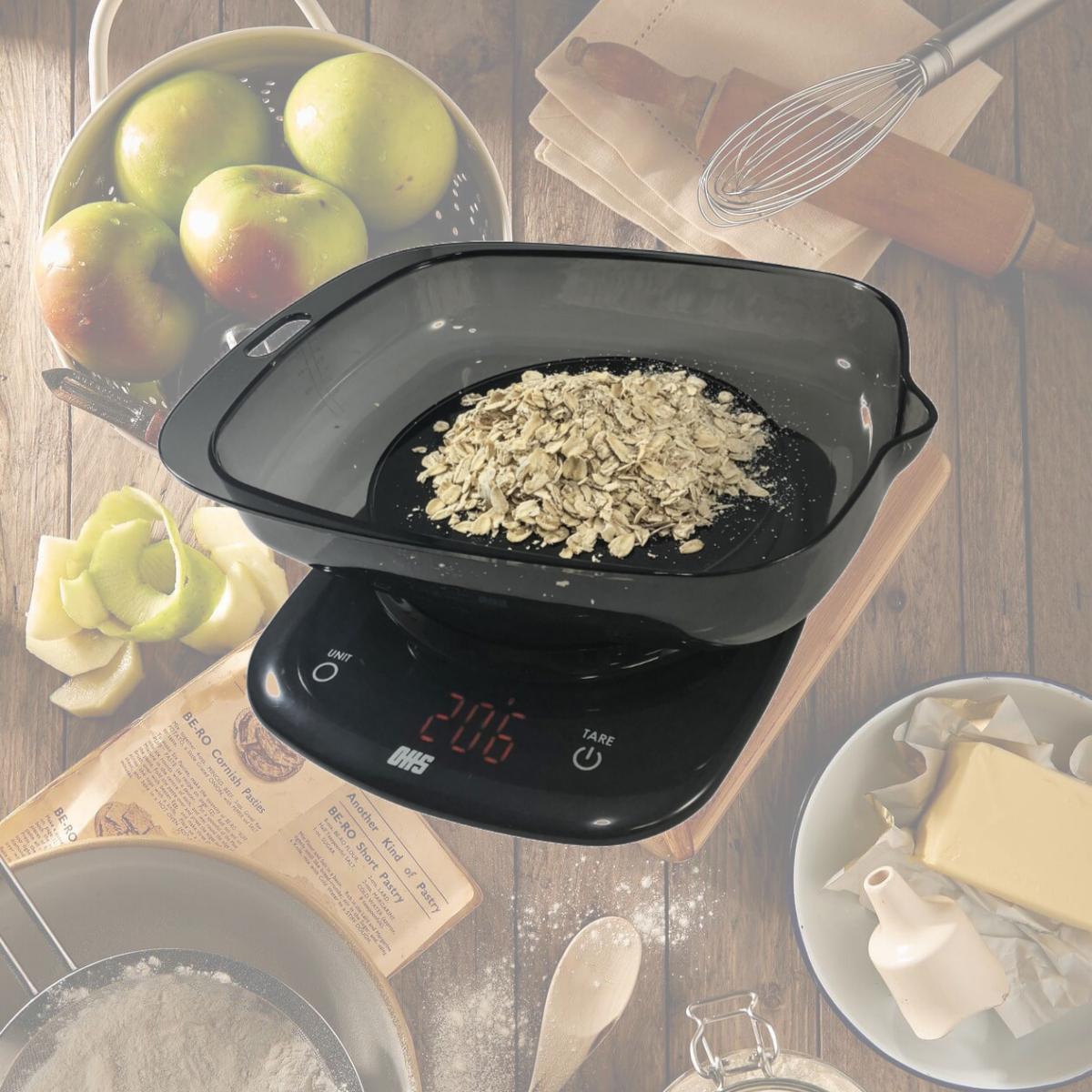 Picture of Optima Home Scales COS-5000-BT Cosmos Bluetooth Kitchen Weight Scale, Black