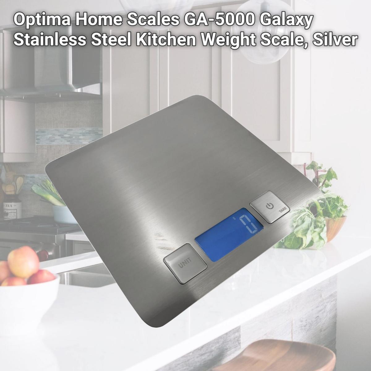 Picture of Optima Home Scales GA-5000 Galaxy Stainless Steel Kitchen Weight Scale, Silver