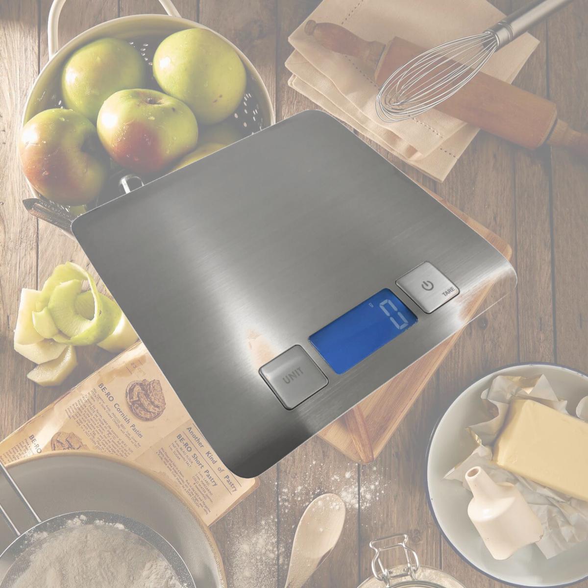 Picture of Optima Home Scales GA-5000 Galaxy Stainless Steel Kitchen Weight Scale, Silver
