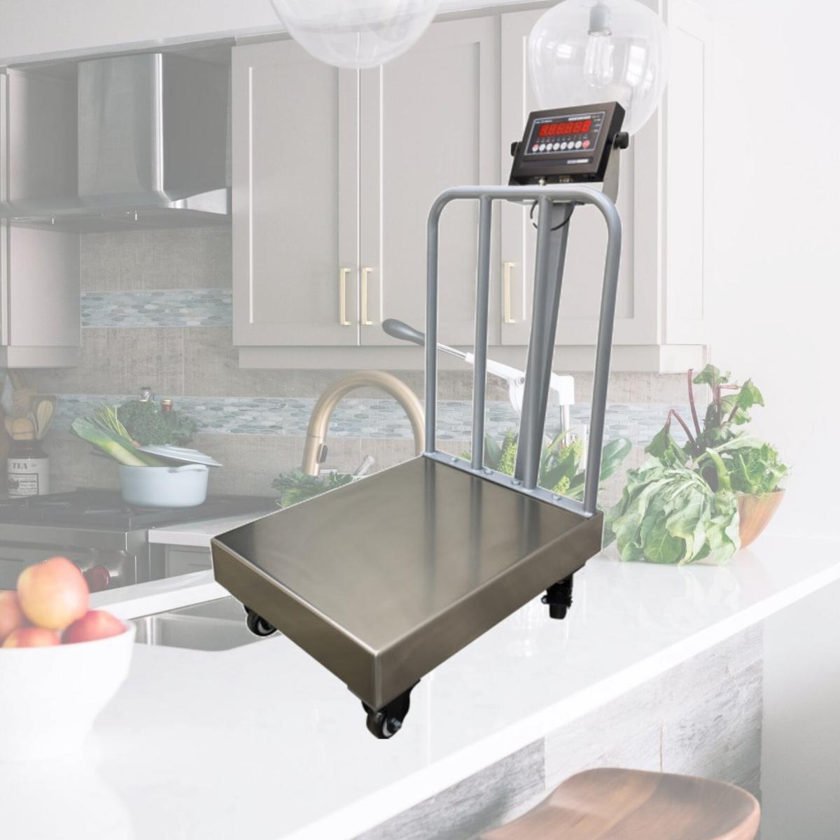 Picture of Optima Scale OP-915-1214-150 150 lbs Mild Steel Platform & Stainless Steel Bench Scale