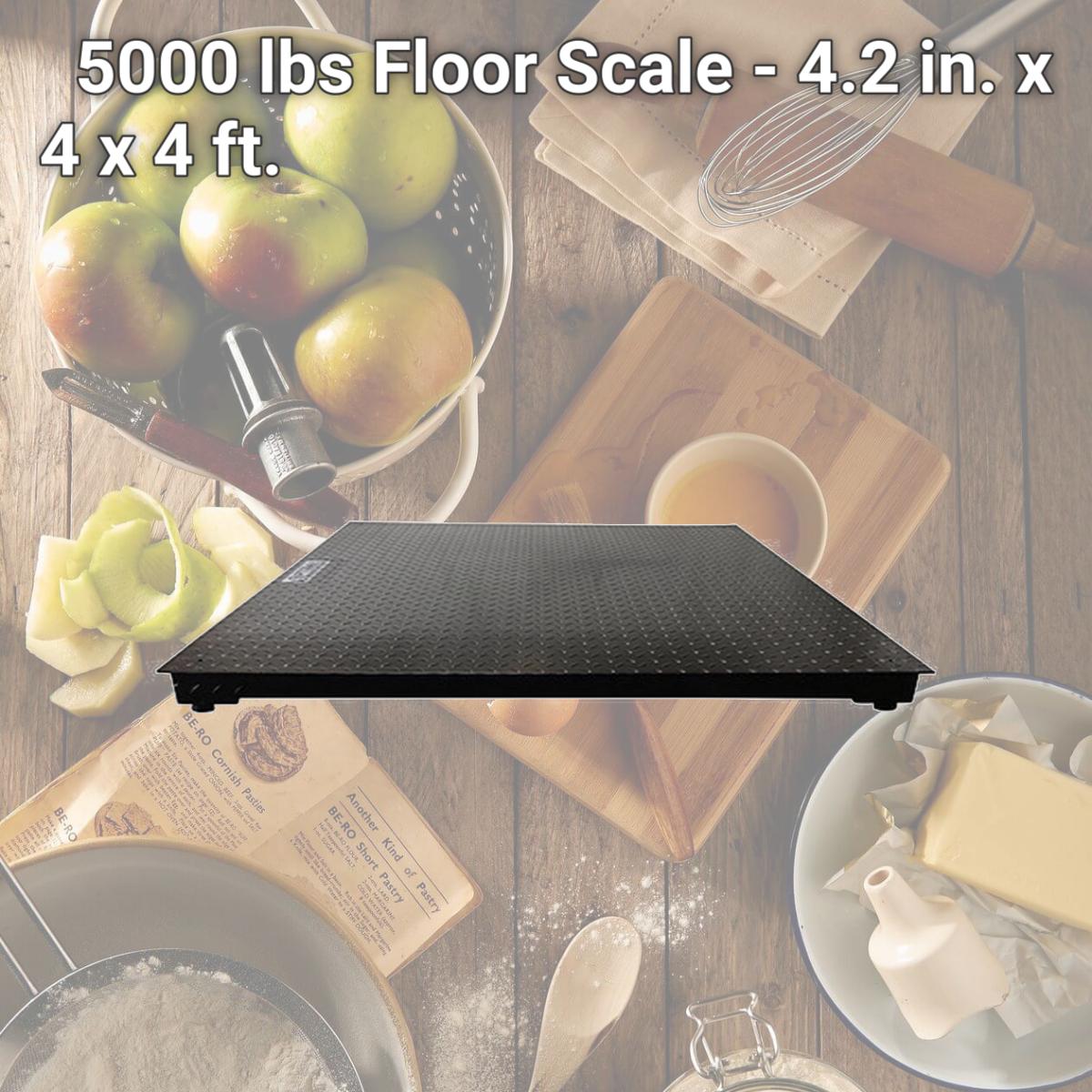 Picture of Optima Scale OP-916-4x4-5K-NN 5000 lbs Floor Scale - 4.2 in. x 4 x 4 ft.