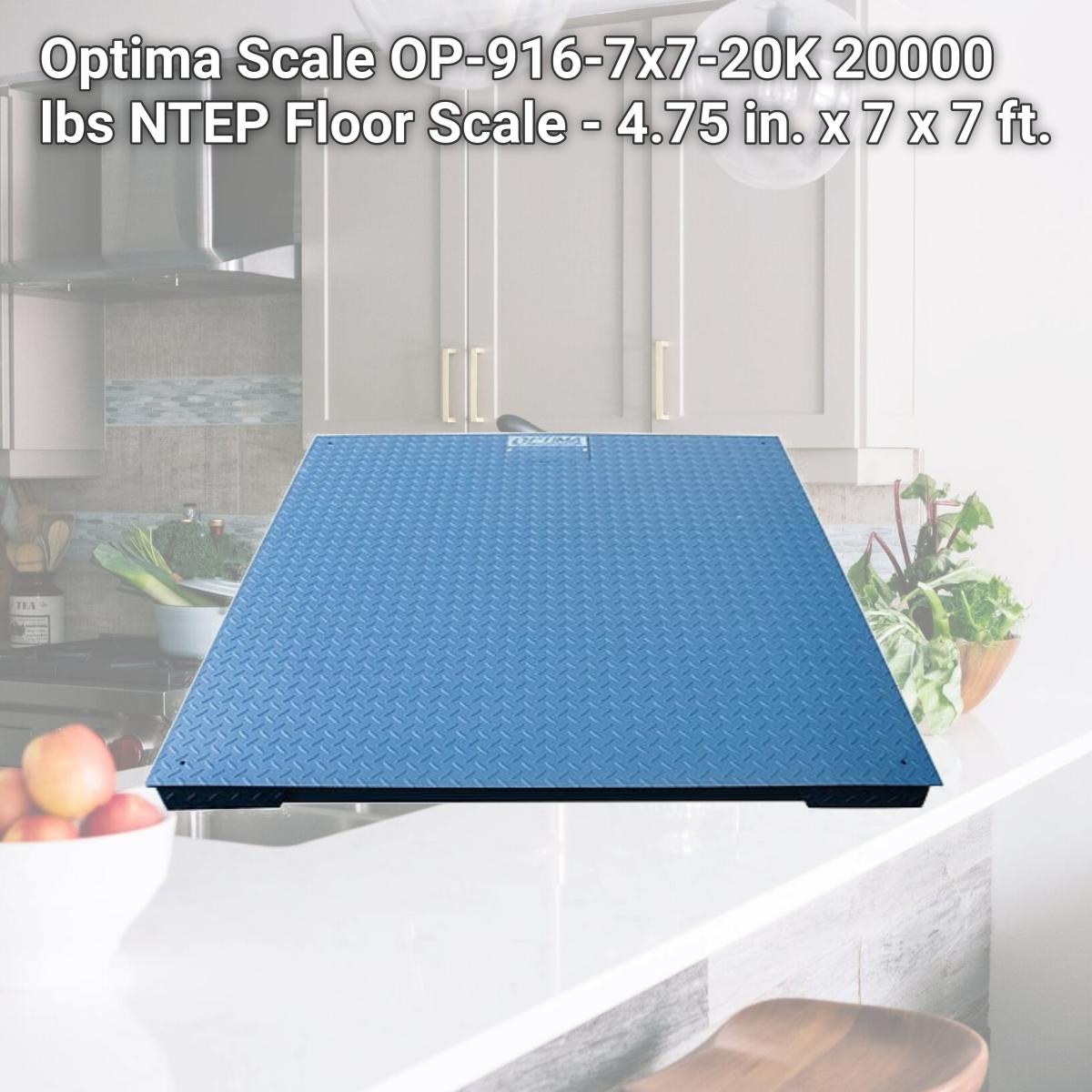 Picture of Optima Scale OP-916-7x7-20K 20000 lbs NTEP Floor Scale - 4.75 in. x 7 x 7 ft.