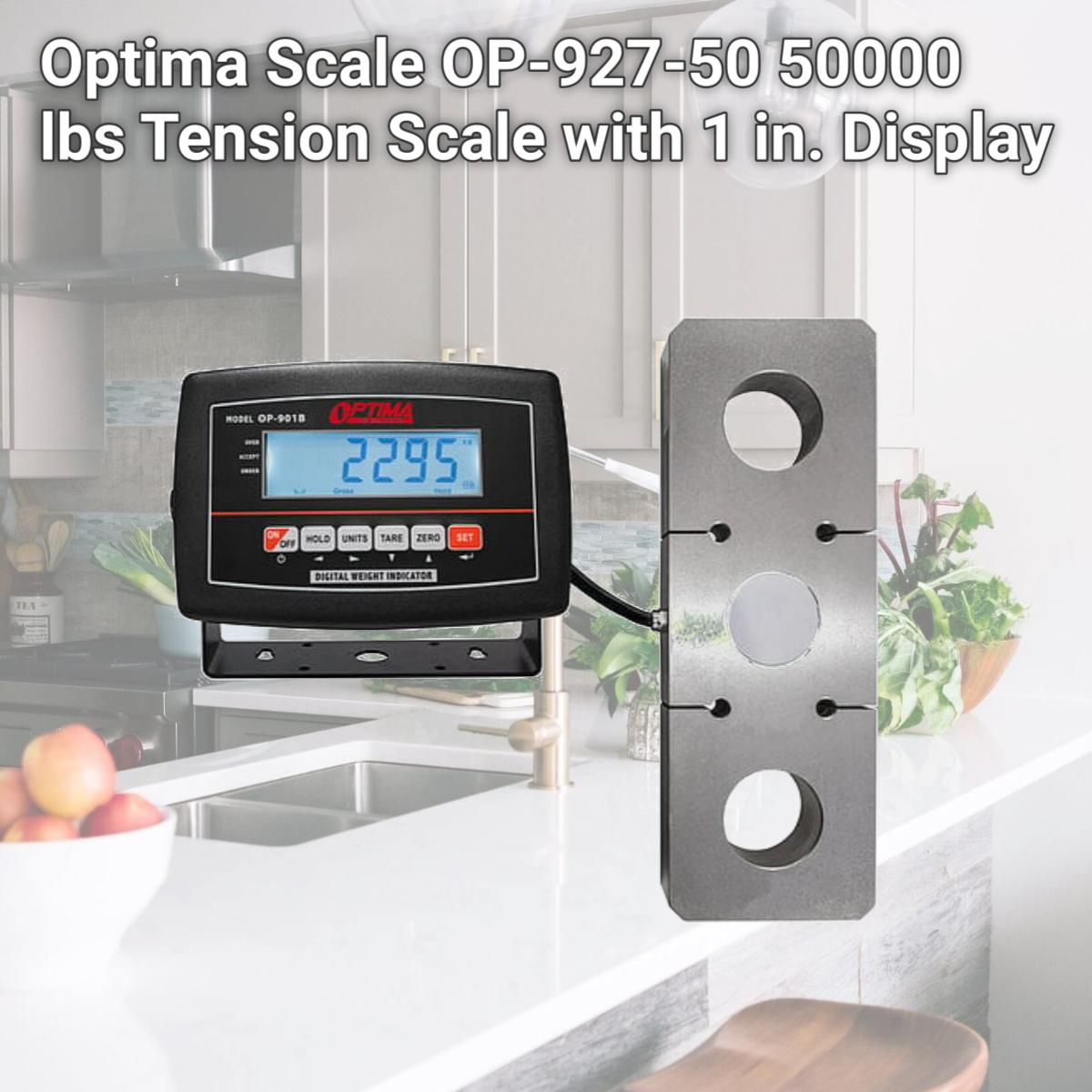 Picture of Optima Scale OP-927-50 50000 lbs Tension Scale with 1 in. Display
