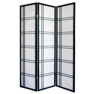 R542bk Girard 3-panel Room Divider - Black